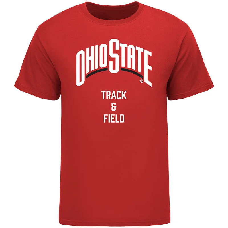 Ohio State Buckeyes Track & Field Scarlet T-Shirt Bold Men's Statement