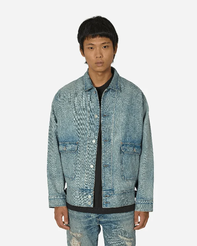 Made in Japan Utility Trucker Jacket Blue Confident Men's High