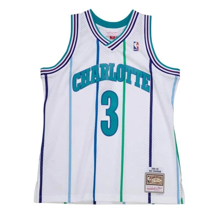 Mitchell&Ness Charlotte Hornets White Jersey (Rex Chapman) Bold Men's Animal