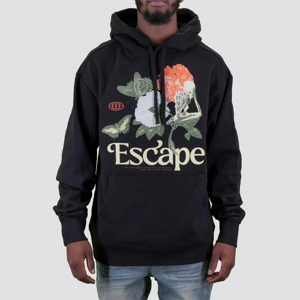 UNKNOWN PREM HOODIE BLACK Luxurious Men's High