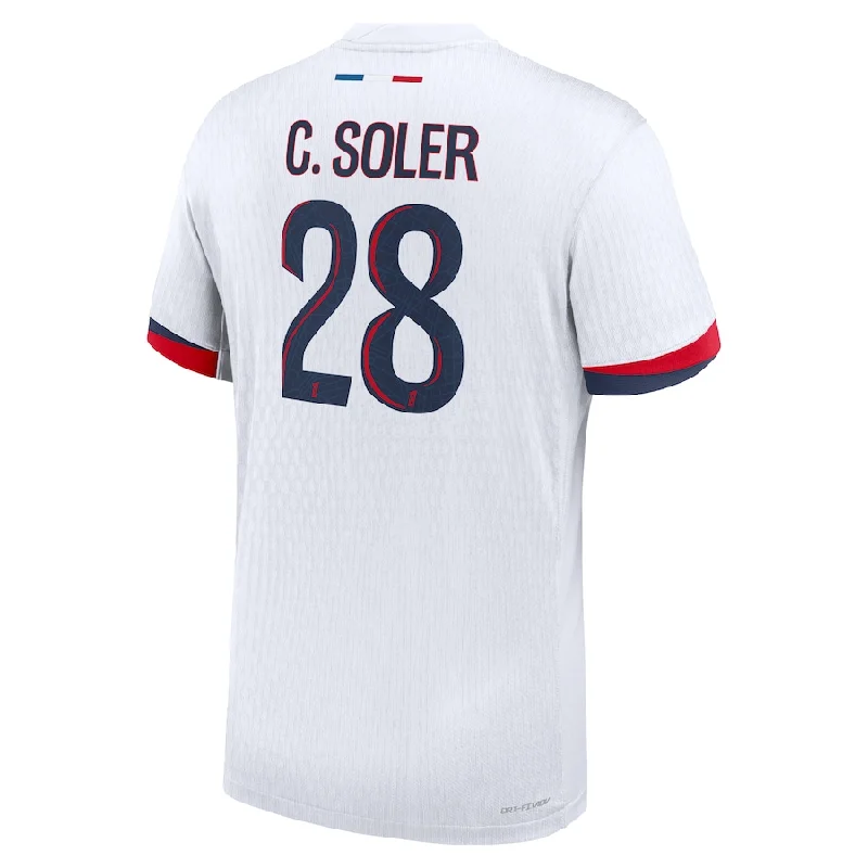 Nike Paris Saint-Germain Authentic Carlos Soler Away Jersey 24/25 (White/Midnight Navy) Gym