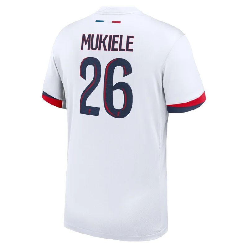 Nike Paris Saint-Germain Nordi Mukiele Away Jersey 24/25 (White/Midnight Navy) Casual Men's Japanese 