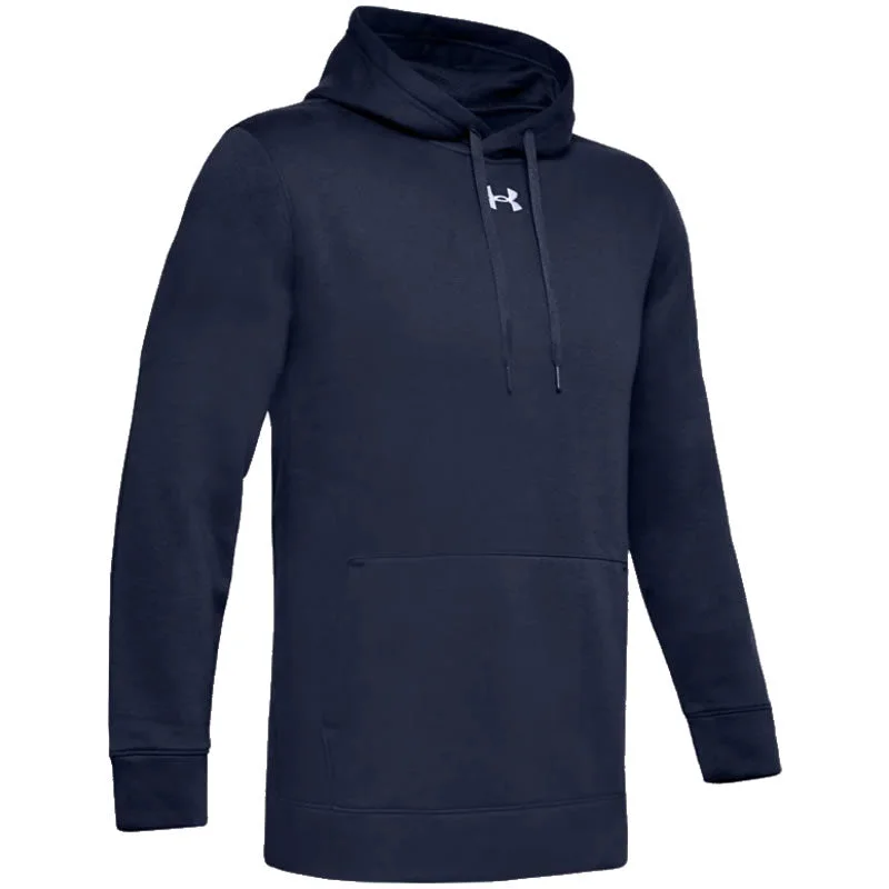 UA Hustle Fleece Navy Hoodie Bold Men's Statement