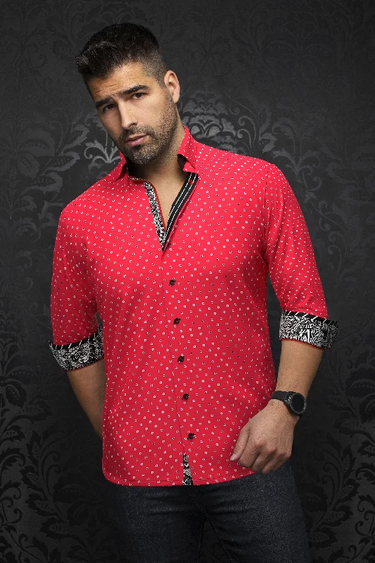 Au Noir Stretch Shirt | Santana Red Tailored