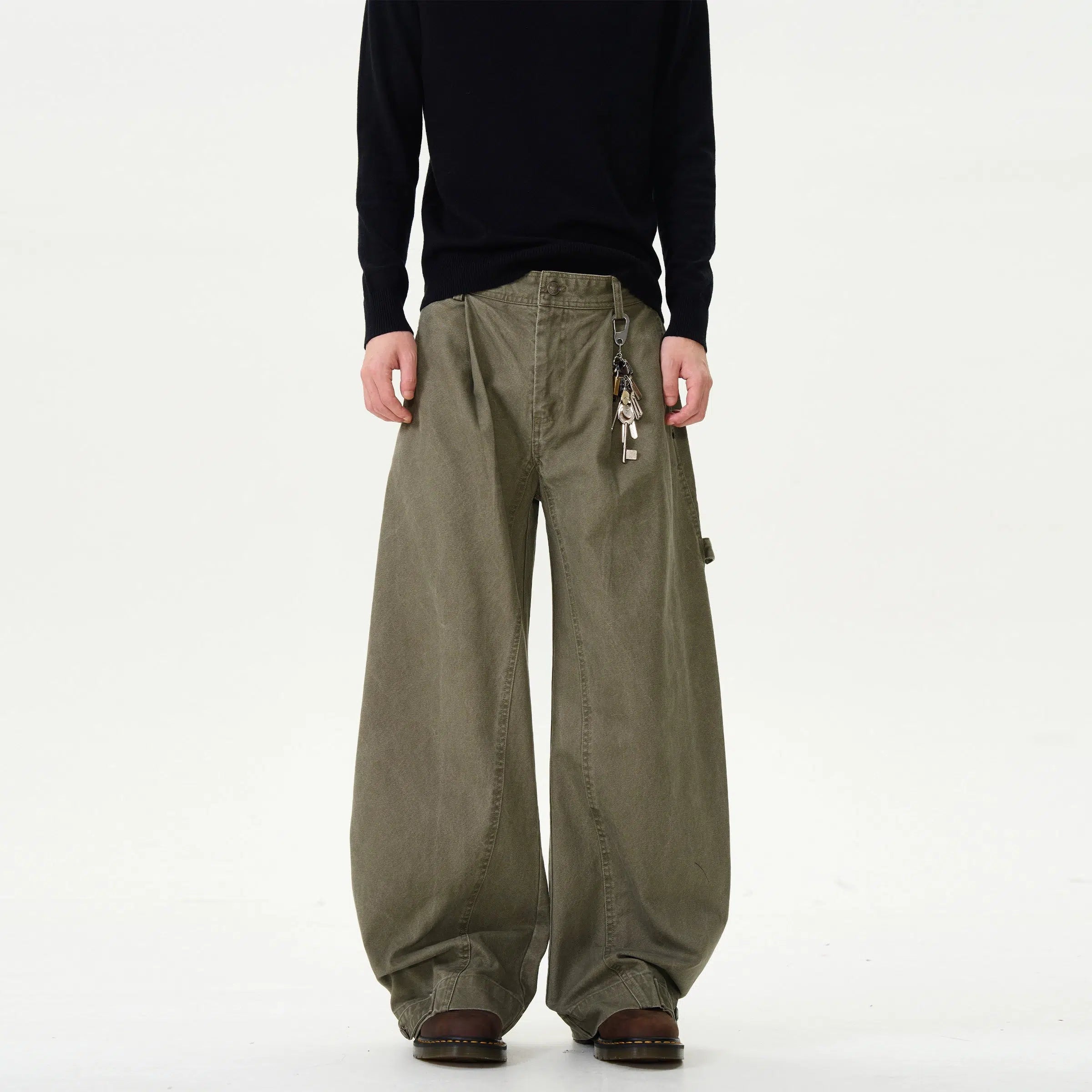 Wide-leg Straight Jeans Traditional Men's Country