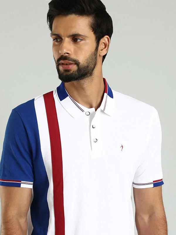 Men Color Block Polo T-Shirt Confident Men's High