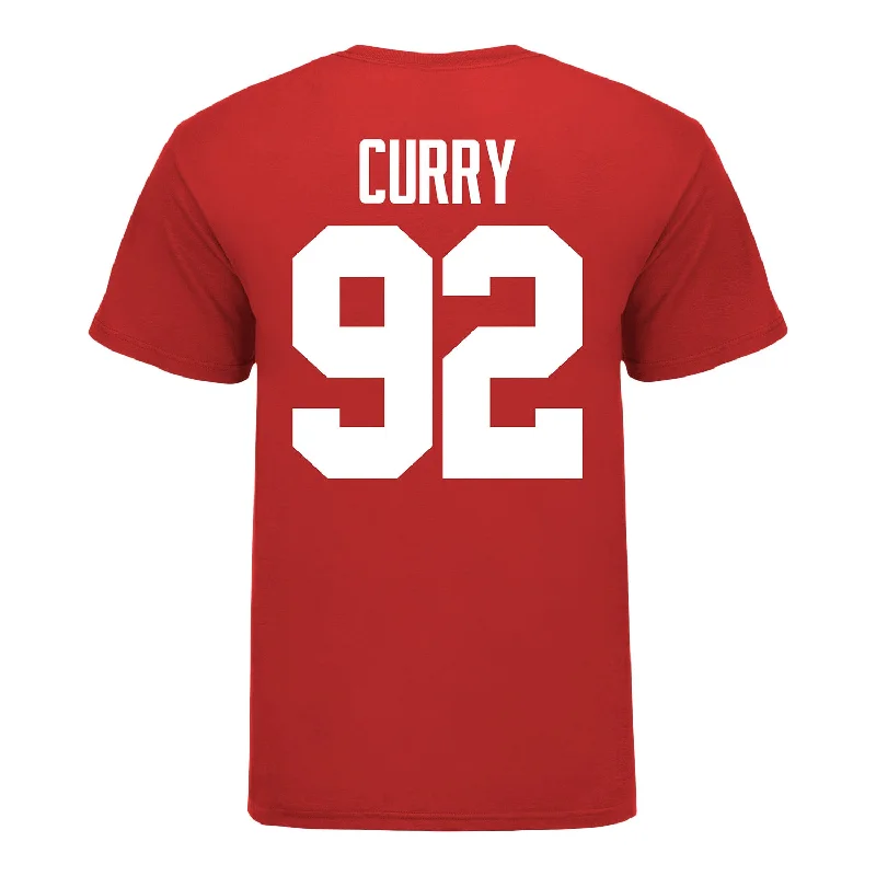 Ohio State Buckeyes Caden Curry #92 Student Athlete Football T-Shirt Rugged Men's Outdoor 