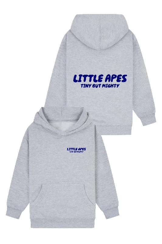 Little Apes Tiny But Mighty Hoodie - Sports Grey Stylish Men's Tropical 