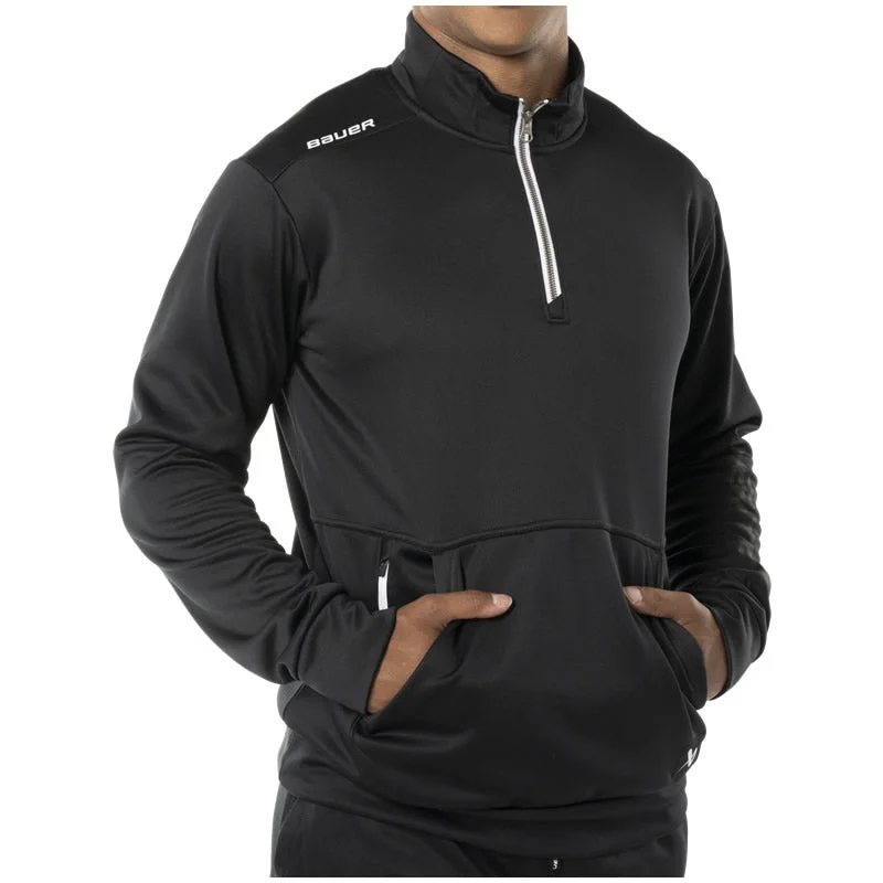 Bauer Team Fleece Black Half-Zip Business