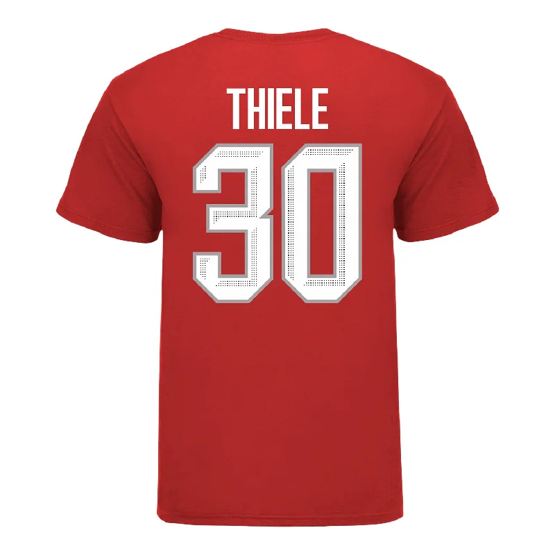 Ohio State Buckeyes #30 Amanda Thiele Student Athlete Women's Hockey T-Shirt Traditional Men's Country