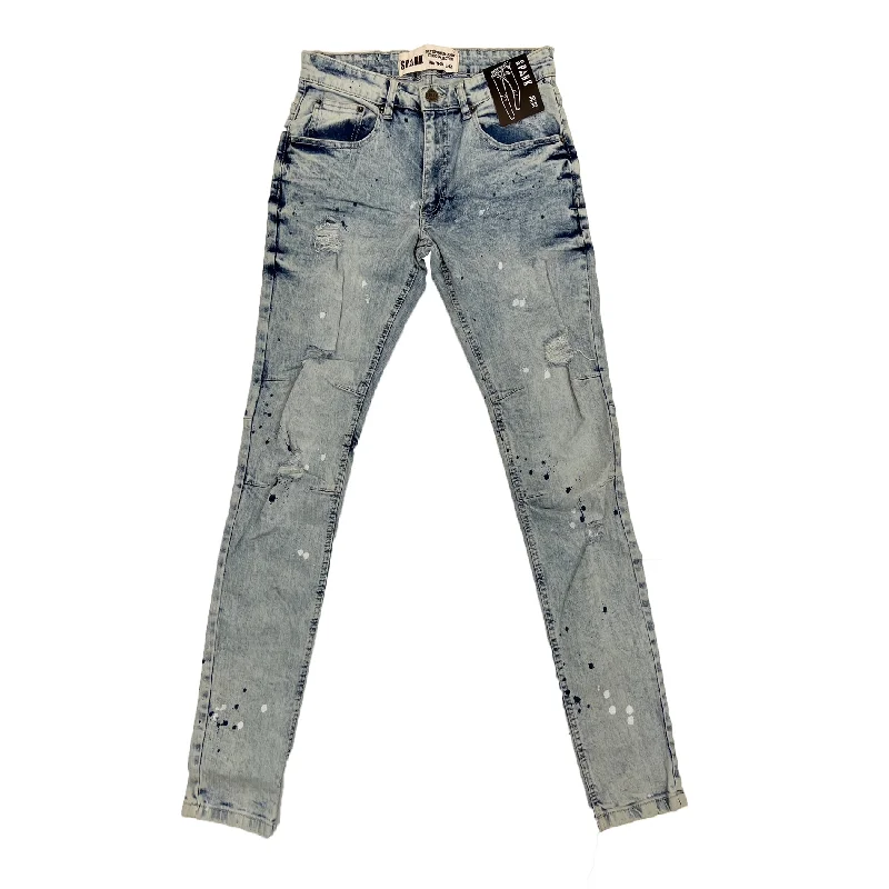 Spark Ripped Paint Jean (Ice Blue) Traditional Men's Country