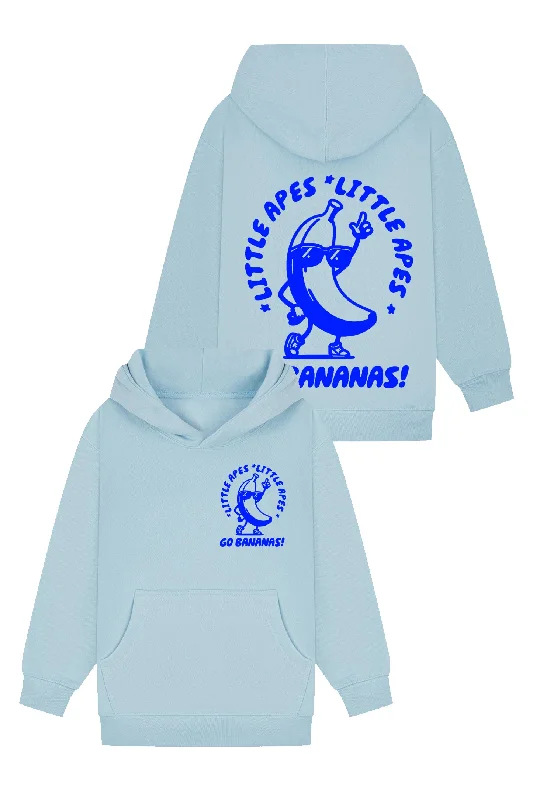 Little Apes Go Bananas! Hoodie - Light Blue Cool Men's Skate