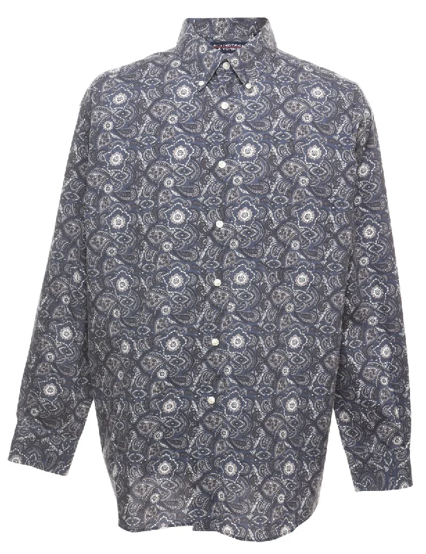 Paisley Print Shirt - XL Masculine Men's Thick