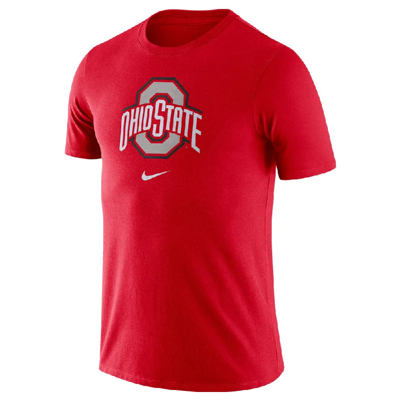 Ohio State Buckeyes Nike Essential Logo Red T-Shirt Hip Men's Retro