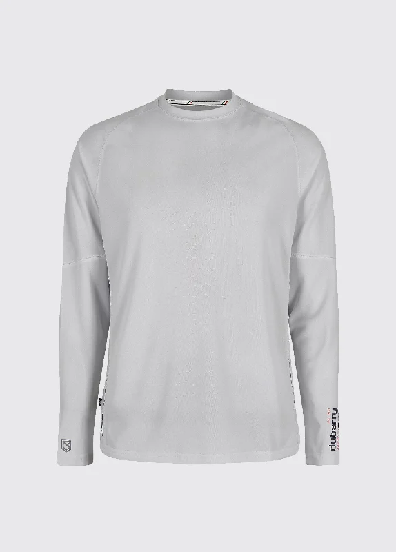 Ancona Mens Long-sleeved t-shirt - Platinum Stylish Men's Neon