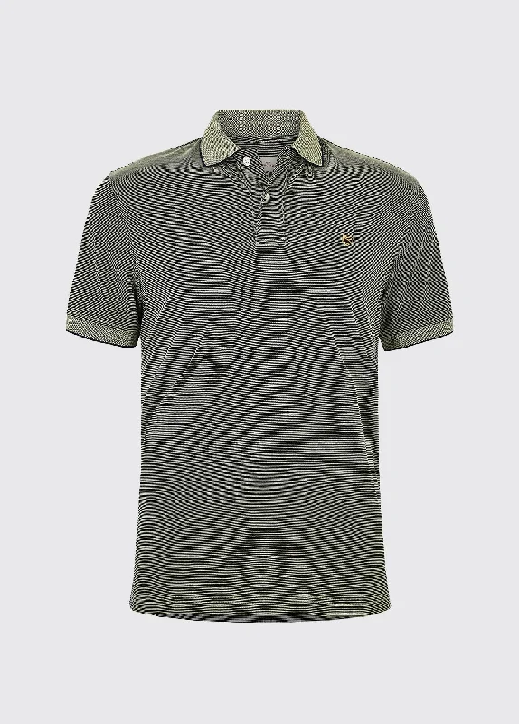 Mullaghmore Striped Polo - Citrus Dynamic Men's High