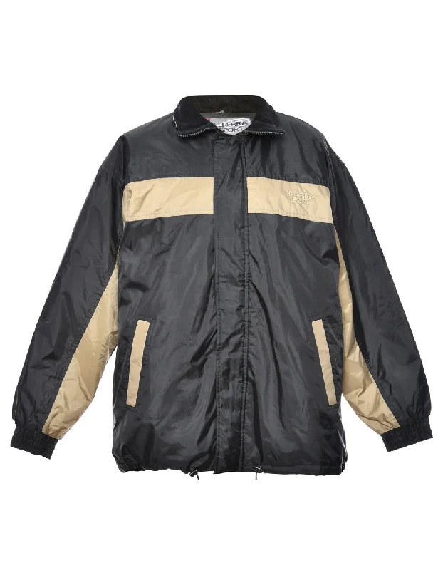 Beige & Black Two-Tone Mountaineering Jacket - M Adventure