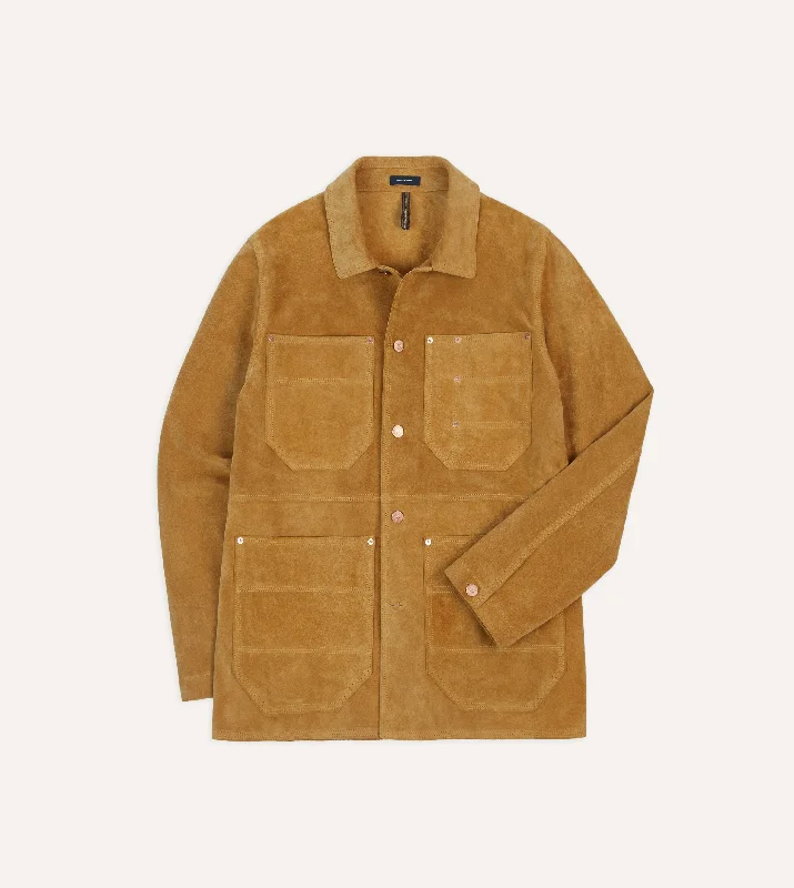 Sand Suede Welder Jacket Cclassic Men's Tweed