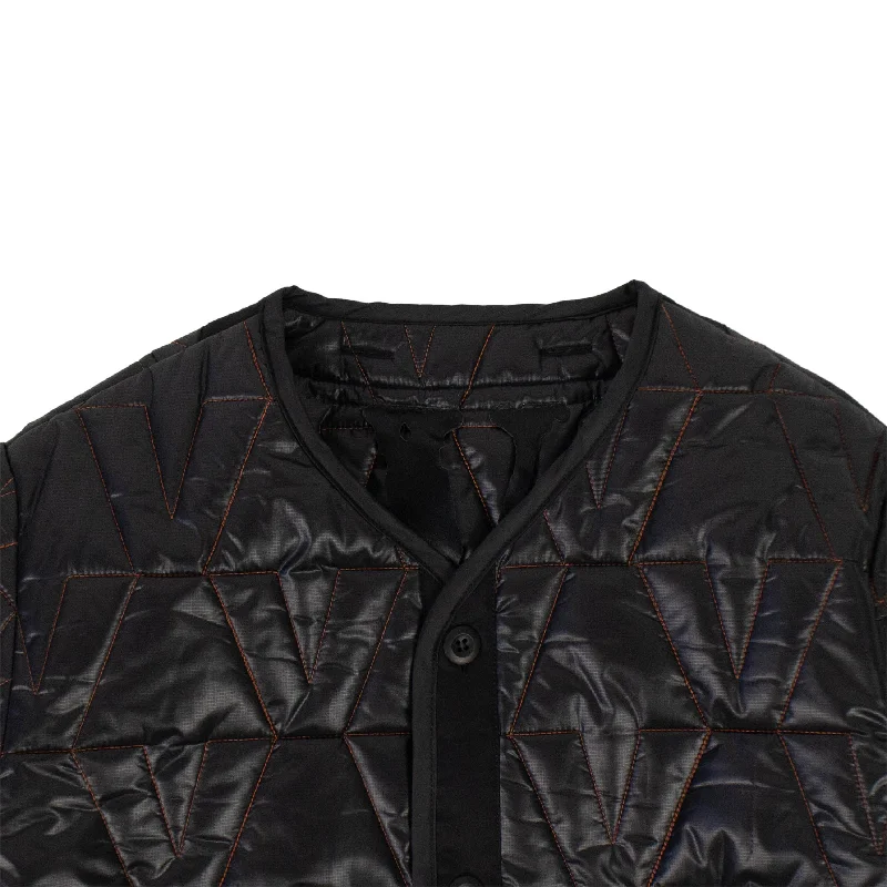 Vlone Quilted Jacket - Black Confident Men's High