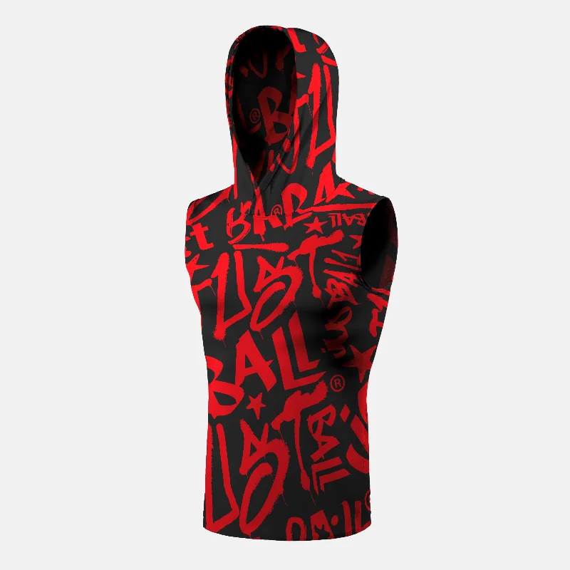 Just Ball Sleeveless Compression Hoodie Artistic Men's Avant