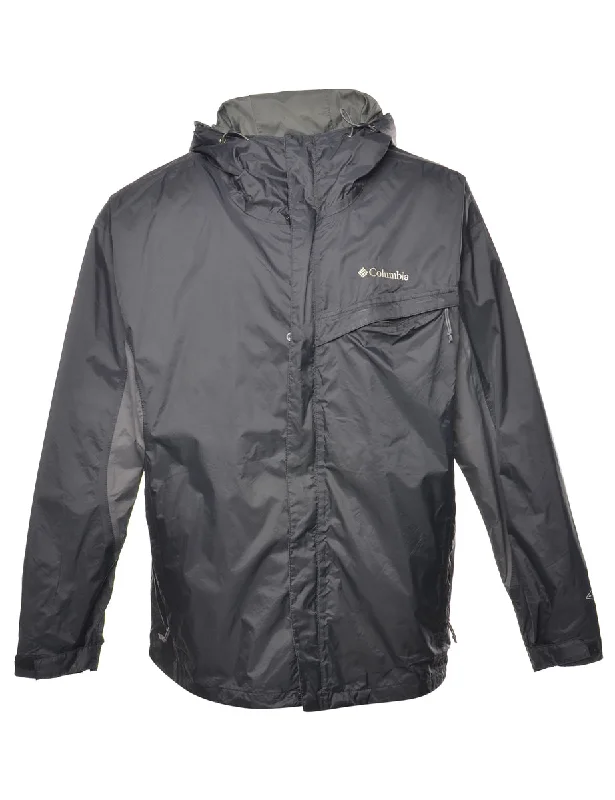 Columbia Black Nylon Jacket - XL Beach