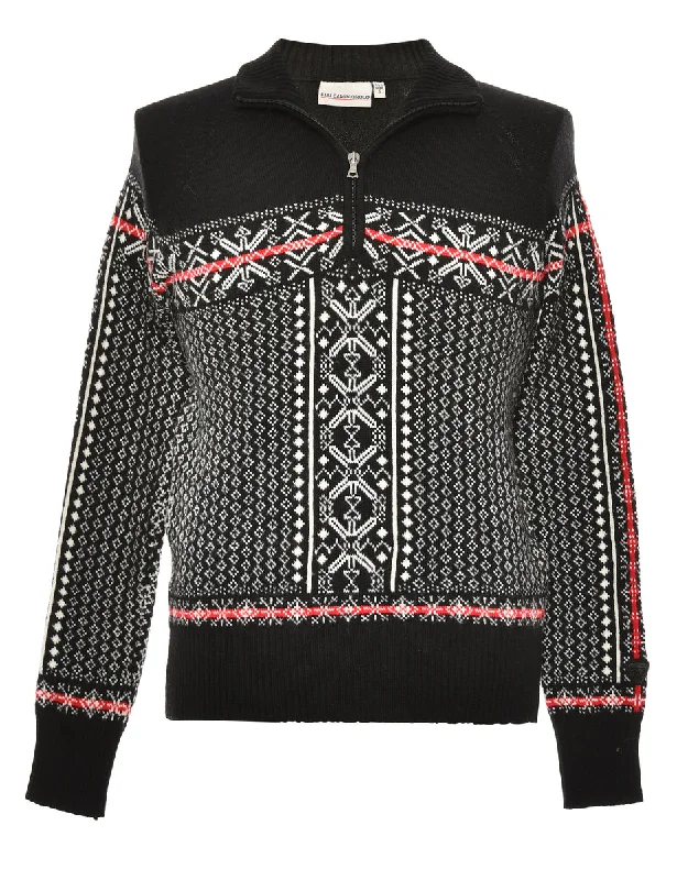 Nordic Black Jumper - S Artistic Men's Avant