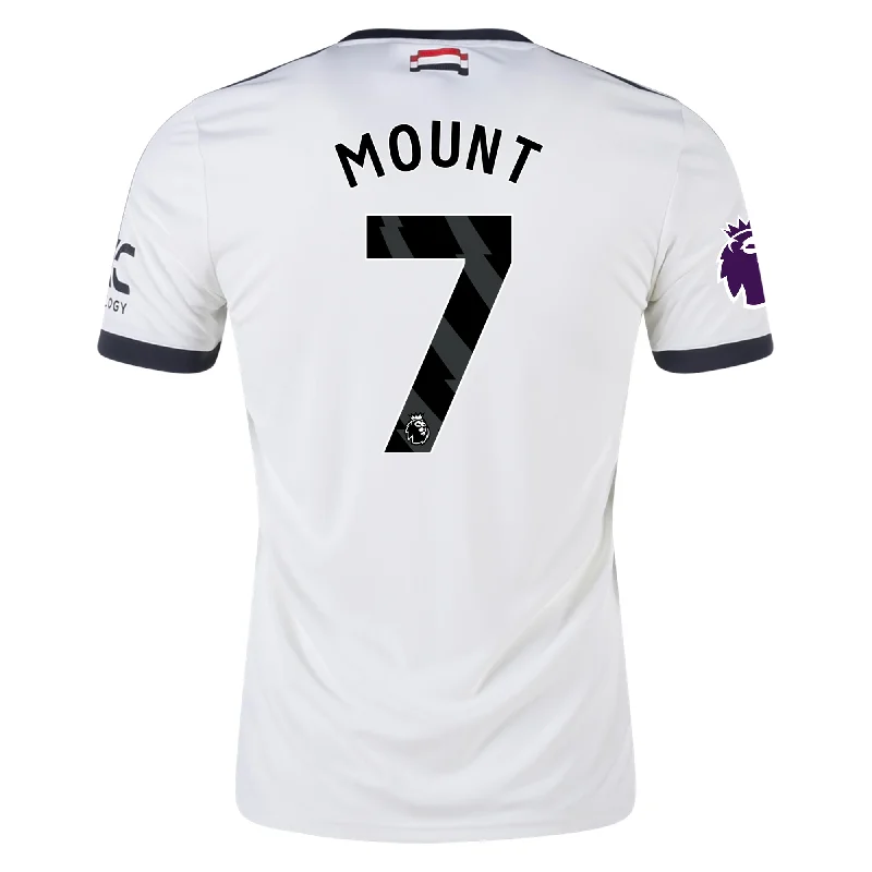 adidas Manchester United Mason Mount Third Jersey w/ EPL Patch 24/25 (Off White) Bohemian Men's Free