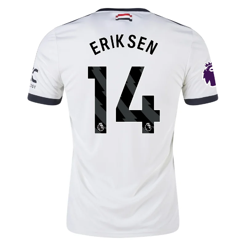 adidas Manchester United Christian Eriksen Third Jersey w/ EPL Patch 24/25 (Off White) Luxurious Men's High