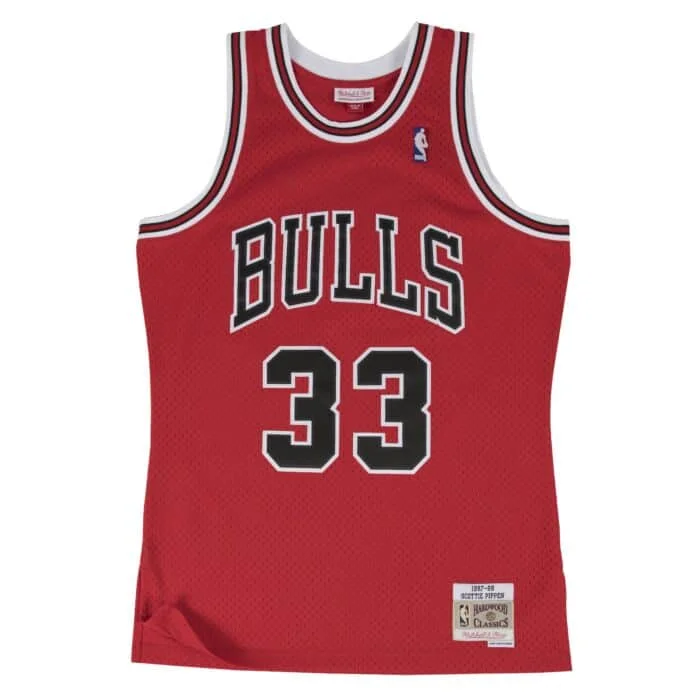 Mitchell&Ness Chicago Bulls Road Jersey (Scottie Pippen) Earthy Men's Sustainable 