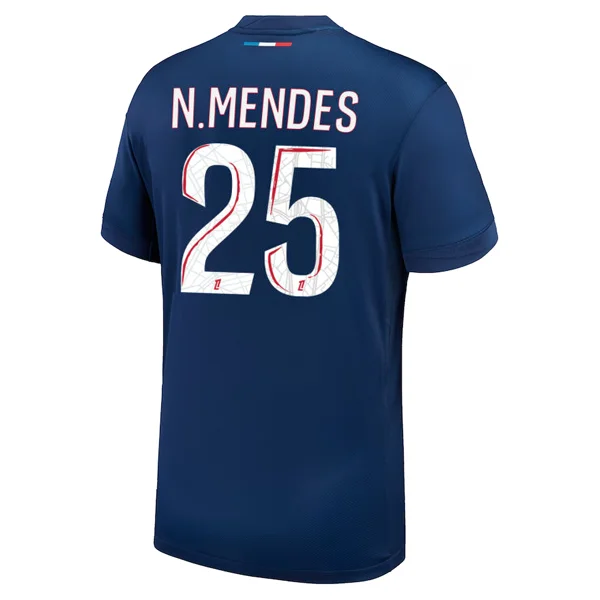 Nike Paris Saint-Germain Nuno Mendes Home Jersey 24/25 (Midnight Navy/White) Street