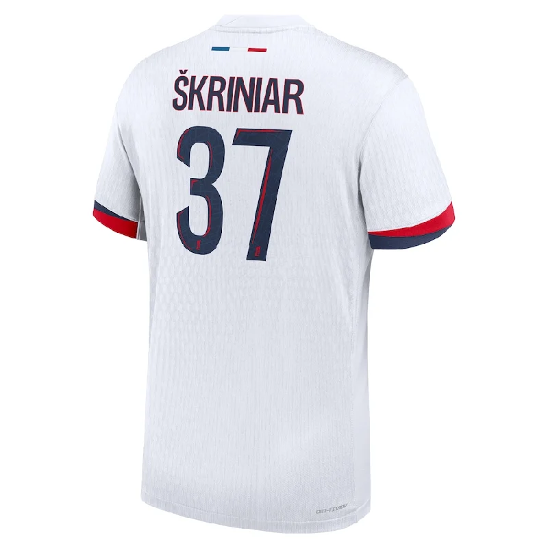 Nike Paris Saint-Germain Authentic Milan Škriniar Away Jersey 24/25 (White/Midnight Navy) Monochromatic All