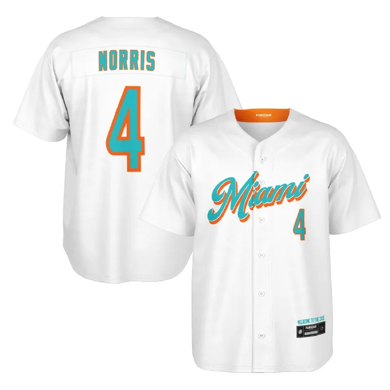 Norris - Miami 305 Home Jersey Trendy Men's Scandinavian