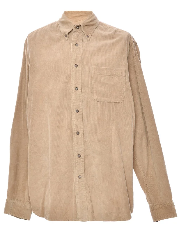 Light Brown Eddie Bauer Shirt - L Cclassic Men's Tweed