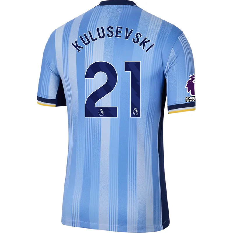 Nike Tottenham Dejan Kulusevski Away Jersey w/ EPL + No Room For Racism Patches 24/25 (Cobalt Bliss/Binary Blue) Practical Men's Quick