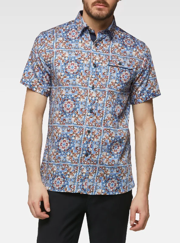 Bandana print shirt Practical Men's Multi