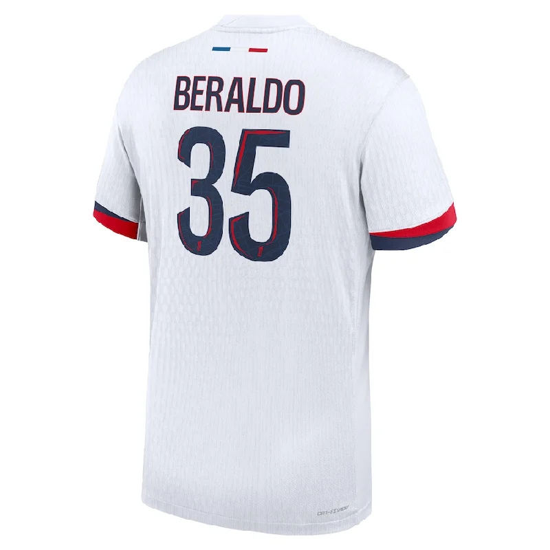 Nike Paris Saint-Germain Authentic Lucas Beraldo Away Jersey 24/25 (White/Midnight Navy) Casual Men's Japanese 