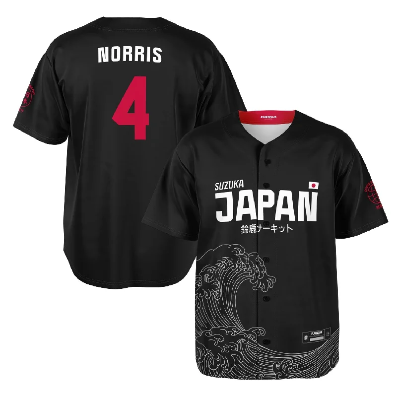 Norris - Carbon Black Suzuka "Great Wave" Jersey Bohemian Men's Free