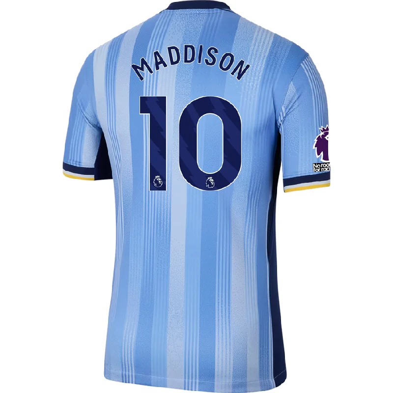 Nike Tottenham James Maddison Away Jersey w/ EPL + No Room For Racism Patches 24/25 (Cobalt Bliss/Binary Blue) Youthful Men's Anime