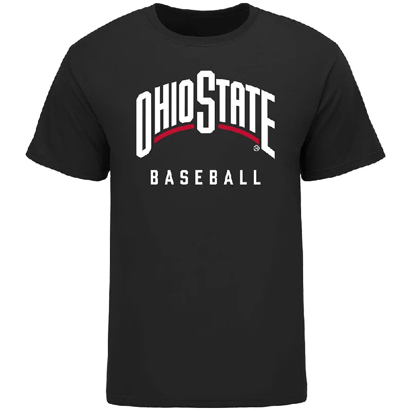 Ohio State Buckeyes Baseball Black T-Shirt Trendy Men's Bucket