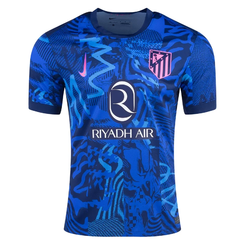 Nike Atletico Madrid Third Jersey 24/25 (Blue Void/Pink Glow) Sporty Men's Tennis