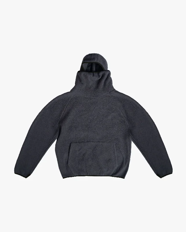 EPTM BALACLAVA SHERPA HOODIE-CHARCOAL Elegant Men's Cashmere