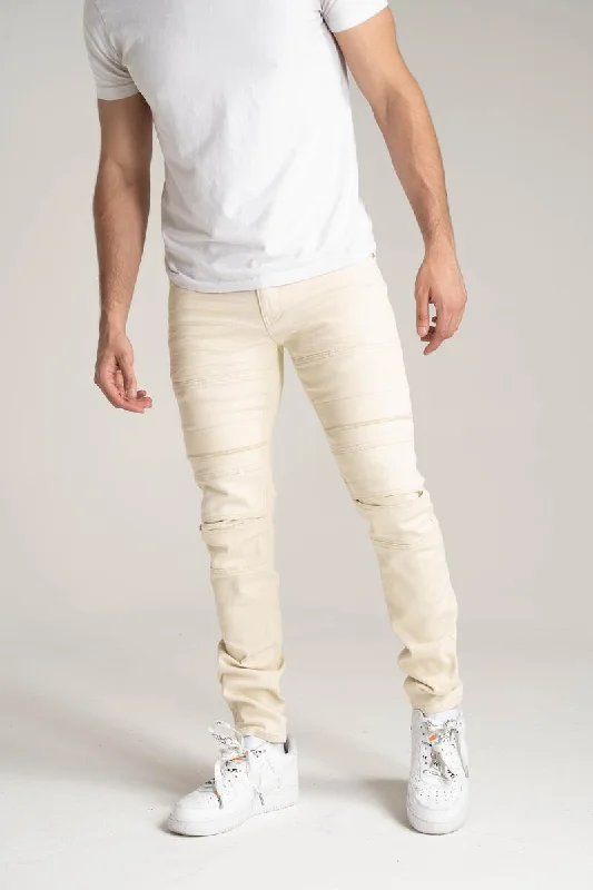 Taker Premium Stretch Twill Jean (Sand) Cozy Men's Winter