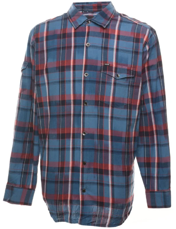 Long Sleeved Checked Shirt - XL Trendy Men's Oversized