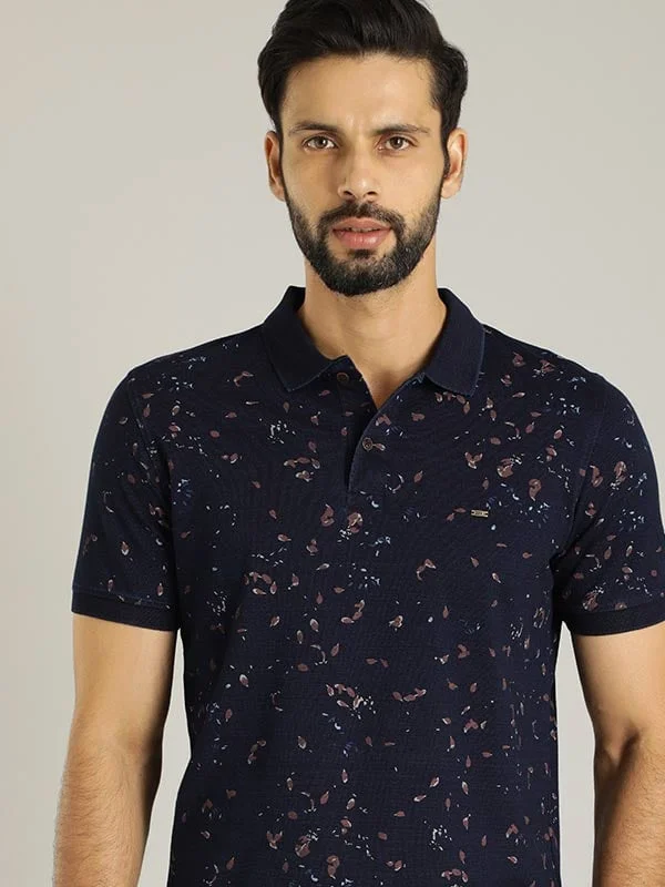 Men Printed Polo T-Shirt Organic