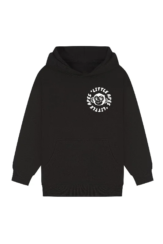 Little Apes Classic Hoodie - Black Monochromatic All