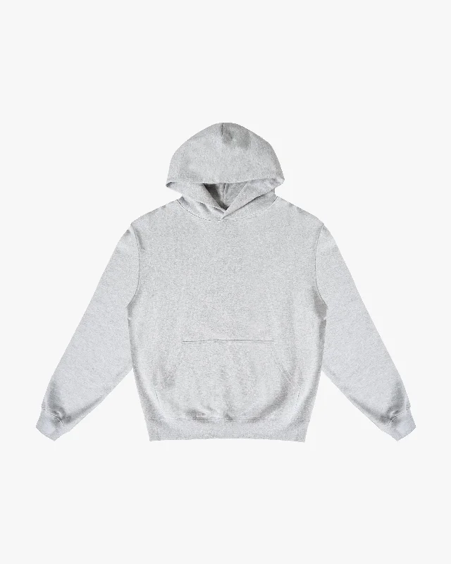 EPTM PERFECT BOXY HOODIE-HEATHER GREY Elegant Men's Cashmere