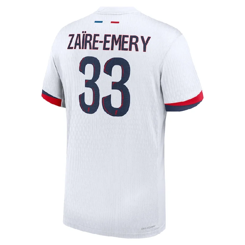 Nike Paris Saint-Germain Authentic Warren Zaïre-Emery Away Jersey 24/25 (White/Midnight Navy) Artistic Men's Avant