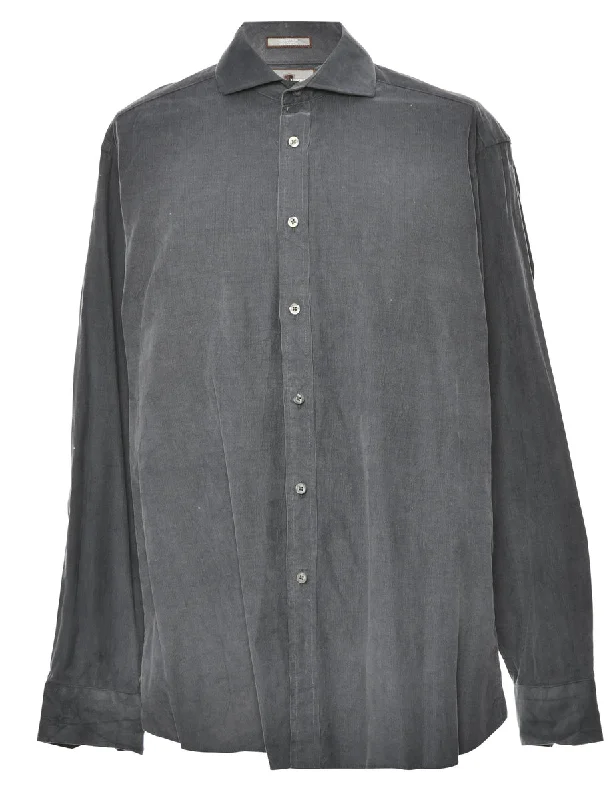 Corduroy Dark Grey Shirt - XL Monochromatic All