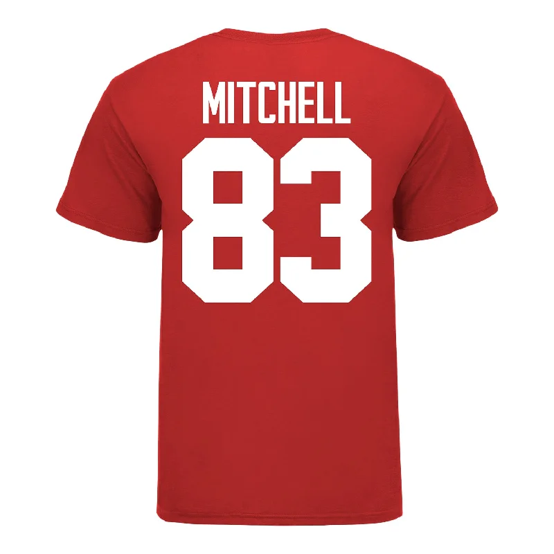 Ohio State Buckeyes #83 Joop Mitchell Student Athlete Football T-Shirt Edgy Men's Punk