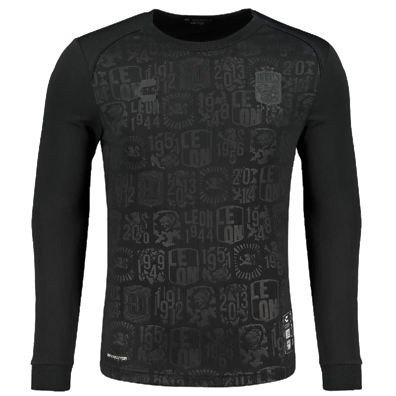 Charly Leon Long Sleeve 80th Anniversary Special Edition Jersey 24/25 (Black/Black) Preppy Men's College